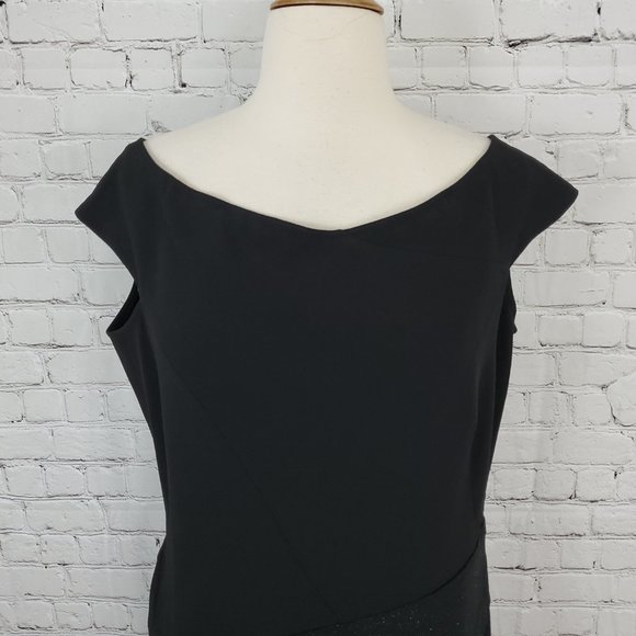 Donna Karan Sleeveless Black Dress 10 NWT - Picture 3 of 8